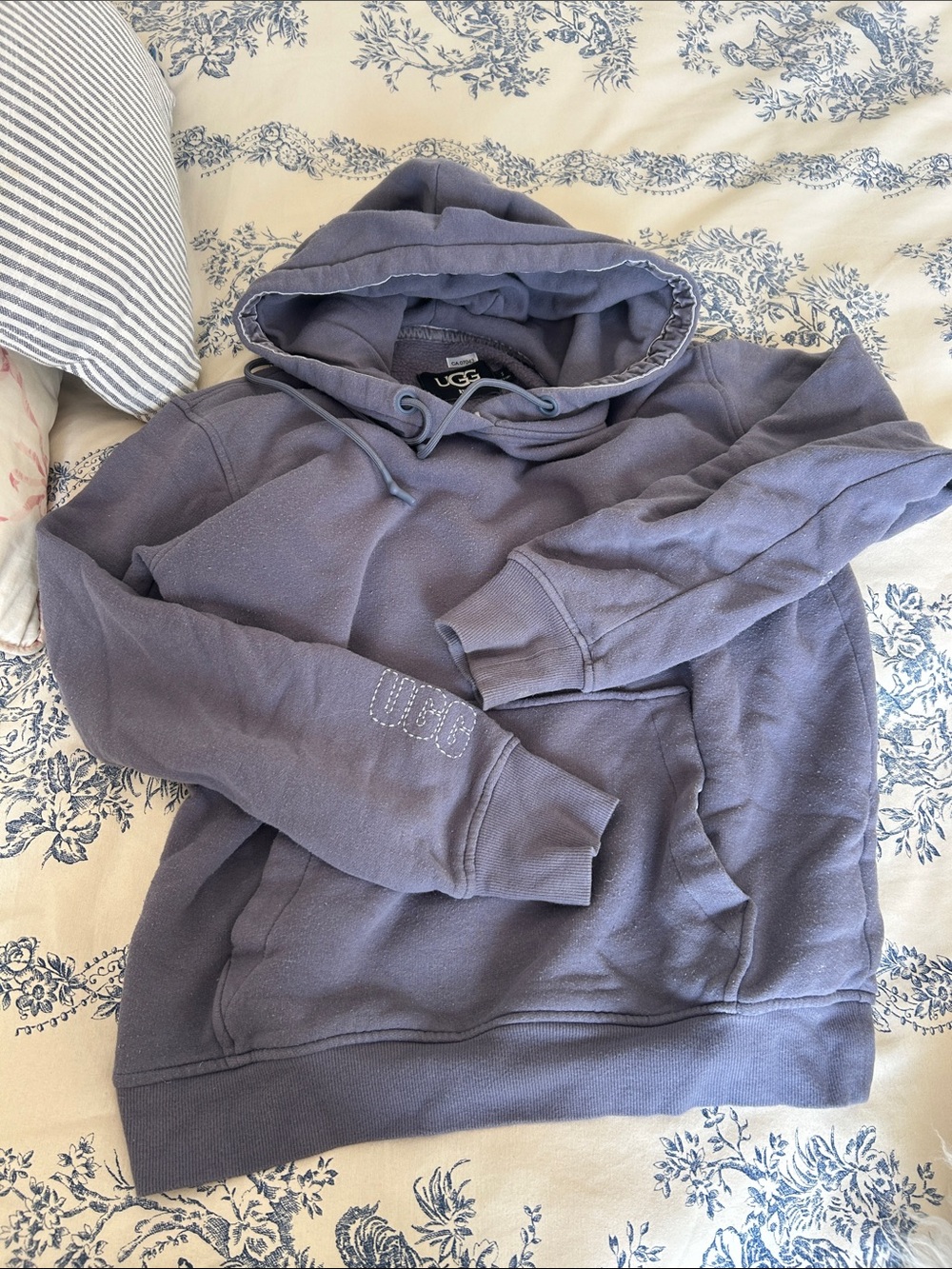 UGG Men's Hoodie in Muted Slate Blue